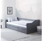 Homestyle4u Ausziehbett 90x200 Holz G&auml;stebett mit Ausziehfunktion 2...