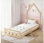 ML-DESIGN Spielbett Hausbett Holzbett mit Lattenrost Jugendbett aus massivem