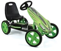 hauck TOYS FOR KIDS Tretfahrzeug Speedster - Green, Pedal Gokart & Tretauto mit
