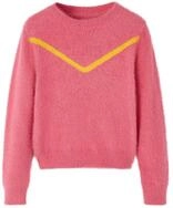 vidaXL Rundhalspullover Kinderpullover Gestrickt Altrosa 104