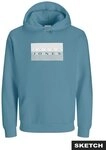 Jack & Jones Junior Kapuzensweatshirt JCOFUSION GRAPHIC SWEAT HOOD UNB SN JNR