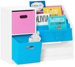 SoBuy B&uuml;cherregal KMB76, Kinderregal mit Boxen Aufbewahrungsregal...