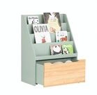 SoBuy Kinderregal KMB95, Spielzeugregal Kinderzimmer-Regal Standregal, mit Rollen,