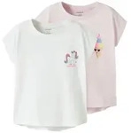 Name It Kurzarmshirt NMFVARUTTI 2P CAPSL LOOSE TOP (Packung, 2-tlg) Baumwolle,...