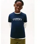 Tommy Hilfiger T-Shirt Regular fit, f&uuml;r Kinder bis 16 Jahre, Druck blau 86 (1J)