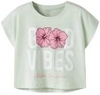Name It Kurzarmshirt NKFVILMA CAPSL CROP TOP F1 NOOS Baumwolle, regular fit