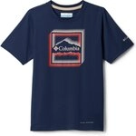 Columbia Kurzarmshirt Tech Trail Utility SS Graphic Crew COLLEGIATE NAVY, DOTTY