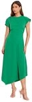 LIPSY Midikleid Lipsy ger&uuml;schtes Midikleid mit Schlitz, Kurzgr&ouml;&szlig;e (1-tlg)