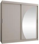 MIRJAN24 Kleiderschrank Wika 200 cm (mit zwei Schiebet&uuml;ren) Schubladen als