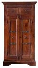 Massivmoebel24 Dreh-/Schwebet&uuml;renschrank OXFORD (Massivholz Akazie 72x38x132 nougat
