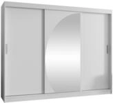 MIRJAN24 Kleiderschrank Wika 250 cm (mit drei Schiebet&uuml;ren) 250x62x200 cm,