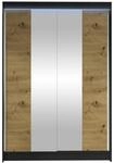 MIRJAN24 Kleiderschrank Lino II (Schiebet&uuml;renschrank mit Kleiderstange, Spiegel)