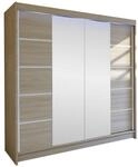 MIRJAN24 Kleiderschrank Talin V (mit Spiegel, Kleiderstange, Schiebet&uuml;ren)