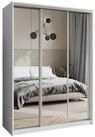 Masseno Schwebet&uuml;renschrank RIEN 150 cm Kleiderschrank mit Spiegel 3 T&uuml;ren...