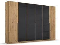 Rauch M&ouml;bel Kleiderschrank Dreht&uuml;renschrank Artemis mit Glast&uuml;ren, Eiche...