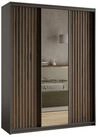 Masseno Schwebet&uuml;renschrank ORRA 150 cm Kleiderschrank mit Spiegel 3 T&uuml;ren...