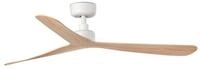 FARO Barcelona Deckenventilator DC Deckenventilator Rocker Wei&szlig;-Esche 132 cm,...