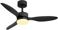 GLOBO LIGHTING Deckenleuchte BLACKWELL, LED fest integriert, Deckenventilator