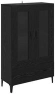 vidaXL Highboard Highboard mit Schubladen Schwarz Eichen-Optik 70 x 31 x 115 cm (1