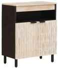 vidaXL Sideboard, Sideboard mit T&uuml;r Wei&szlig;e gewaschene Oberfl&auml;che 60 x 33 x 75...