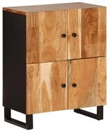 vidaXL Sideboard Sideboard mit 4 T&uuml;ren 60x33x75 cm Massivholz (1 St)