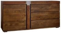 Massivmoebel24 Sideboard AMSTERDAM (Massivholz), Sideboard Mango 160x45x75 braun