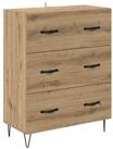 vidaXL Sideboard Sideboard Artisan-Eiche 69,5 x 34 x 90 cm Verbundholz und...