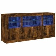 vidaXL Sideboard Sideboard mit LED-Leuchten R&auml;uchereiche 142,5x37x67 cm (1 St)