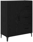 vidaXL Sideboard Sideboard Schwarz Eichen-Optik 69,5 x 34 x 90 cm Holzwerkstoff (1