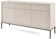 Masseno Kommode STELLARE 154 cm Sideboard mit 3 Schubladen und 3 T&uuml;ren Kaschmir gelb