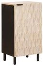 vidaXL Sideboard Sideboard mit T&uuml;r Wei&szlig;e gewaschene Oberfl&auml;che 40 x 33 x 75...