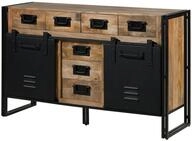 Massivmoebel24 Sideboard BLACKBURN (Massivholz), Mango 150x45x90 natur lackiert...