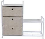 SVITA Sideboard RUNA, Metall-Regal, Schuhregal, Aufbewahrung, Stoffschubladen,