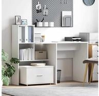 vidaXL Kommode, Schubladenschrank Mit Rad Wei&szlig; 55 x 45 x 31 cm