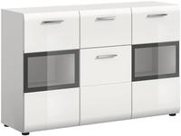 xonox.home Sideboard, in wei&szlig; hochglanz tiefzieh/wei&szlig; Nachbildung B/H/T: 125 x 81 x