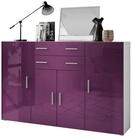 Vladon Highboard Aron (Anrichte, mit 4 T&uuml;ren und 2 Schubladen), Wei&szlig;...