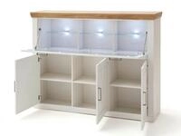 MCA furniture Vitrine Highboard I Brixen, Landhaus modern, Pinie Aurelio /...