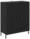 vidaXL Sideboard Sideboard Schwarz Eichen-Optik 69,5 x 34 x 90 cm Holzwerkstoff (1