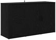 vidaXL Sideboard Sideboard Schwarz Eichen-Optik 100 x 33 x 59,5 cm...