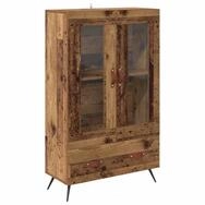 vidaXL Highboard Highboard Altholz 69,5 x 31 x 115 cm Engineered Wood und Glas...