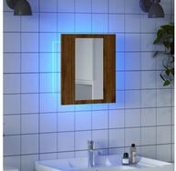 vidaXL Schrankmodule LED-Spiegelschrank Artisan-Eiche 40x12x45 cm Holzwerkstoff