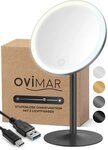 ovimar Kosmetikspiegel (1-St), aus Edelstahl in Schwarz zur schwarz