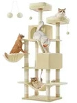 FEANDREA Kratzbaum, Katzenbaum, 168/206 cm(H), mehrst&ouml;ckig f&uuml;r gro&szlig;e Katzen,