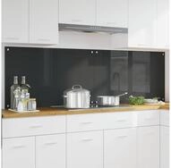 vidaXL K&uuml;chenr&uuml;ckwand, K&uuml;chenr&uuml;ckwand 2 pcs Dunkelgrau 100 x 60 cm...