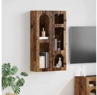 vidaXL H&auml;ngeschrank 59 x 20 x 100 cm H&auml;ngeschrank mit Regal Altholz 59x20x100 cm