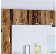 vidaXL H&auml;ngeschrank H&auml;ngeschrank mit T&uuml;r 2 pcs Altes Holz und Wei&szlig; 50 x 31...