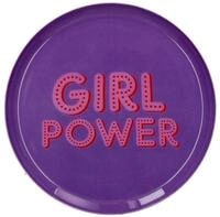 Giftcompany Getr&auml;nkeuntersetzer Dekotablett Love Trays Girl Power Lila