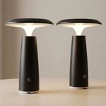 GLOBO LIGHTING LED Tischleuchte, LED-Leuchtmittel fest verbaut, Warmwei&szlig;, 2x