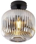 Qazqa Deckenleuchte Karel, Dimmbar, LED wechselbar, Extra-Warmwei&szlig;, QAZQA