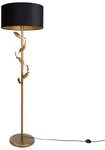 Qazqa Stehlampe Linden, ohne Leuchtmittel, Kaltwei&szlig;, QAZQA Stehlampe, e27,...